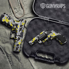 Old School Duck Yellow Tiger Gun Skin Vinyl Wrap