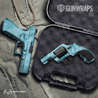 Handgun Realtree Aspect Sea Blue Camo Gun Skin Vinyl Wrap