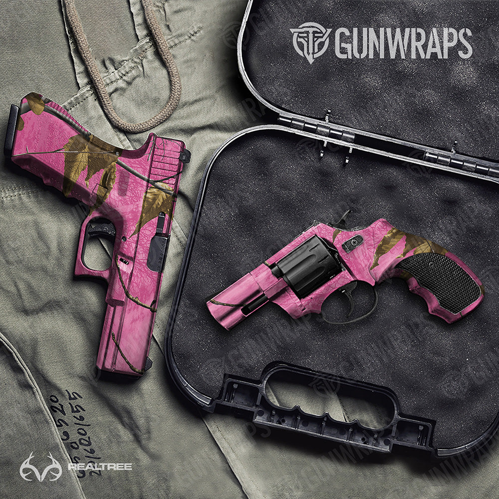 Handgun Realtree XTRA Colors Pink Camo Gun Skin Vinyl Wrap