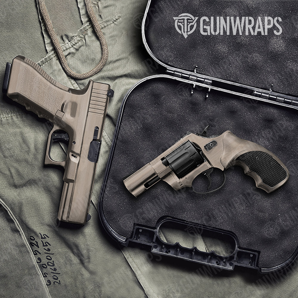 Woodgrain Stockholm Gun Skin Vinyl Wrap