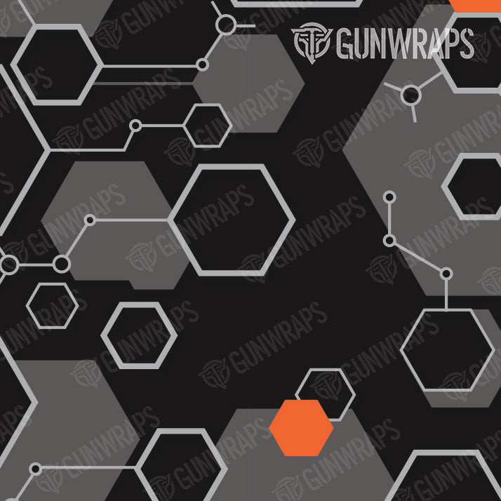 Universal Sheet Hex DNA Orange Gun Skin Pattern