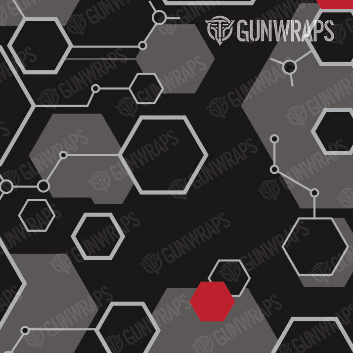 Universal Sheet Hex DNA Red Gun Skin Pattern