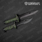 Old School Duck Army Dark Green Gun Skin Vinyl Wrap