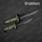 Old School Duck Army Green Gun Skin Vinyl Wrap