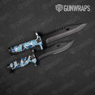 Old School Duck Baby Blue Gun Skin Vinyl Wrap