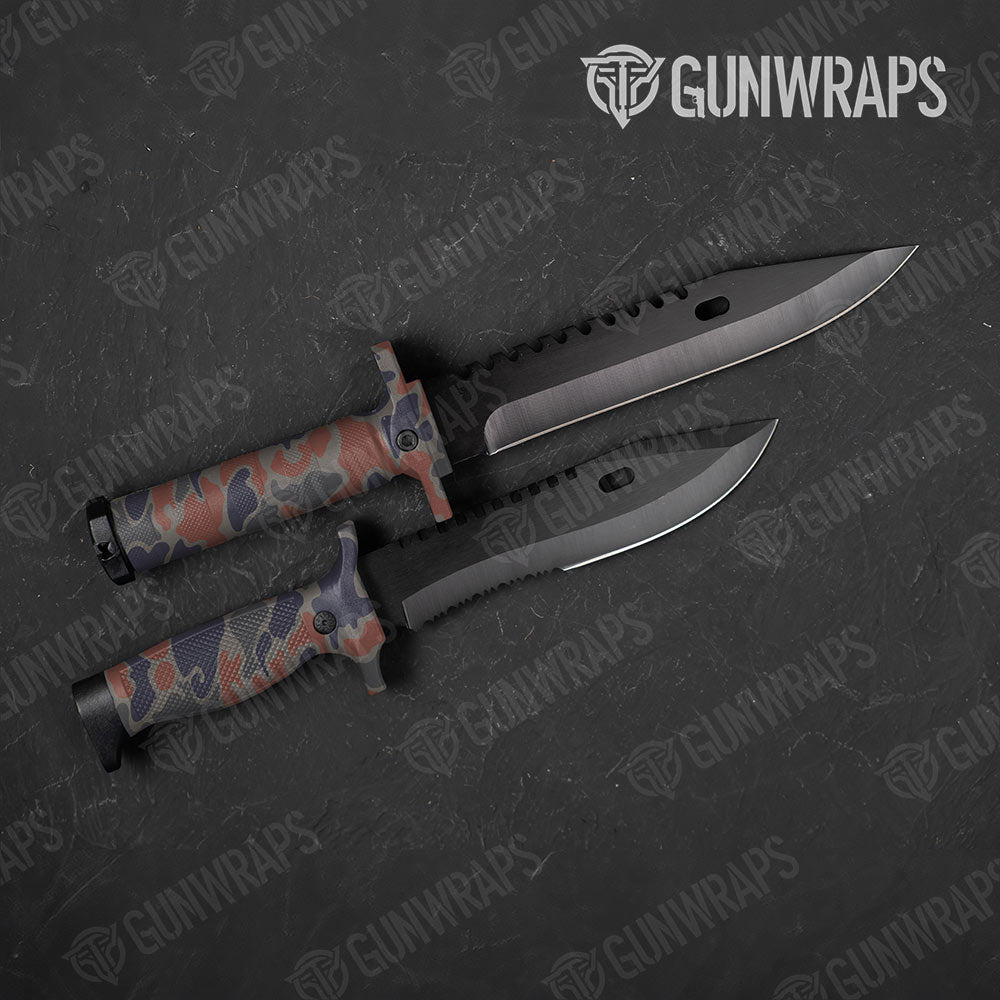 Old School Duck Blue Copper Gun Skin Vinyl Wrap