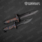 Old School Duck Blue Copper Gun Skin Vinyl Wrap