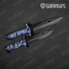 Old School Duck Blue Urban Night Gun Skin Vinyl Wrap