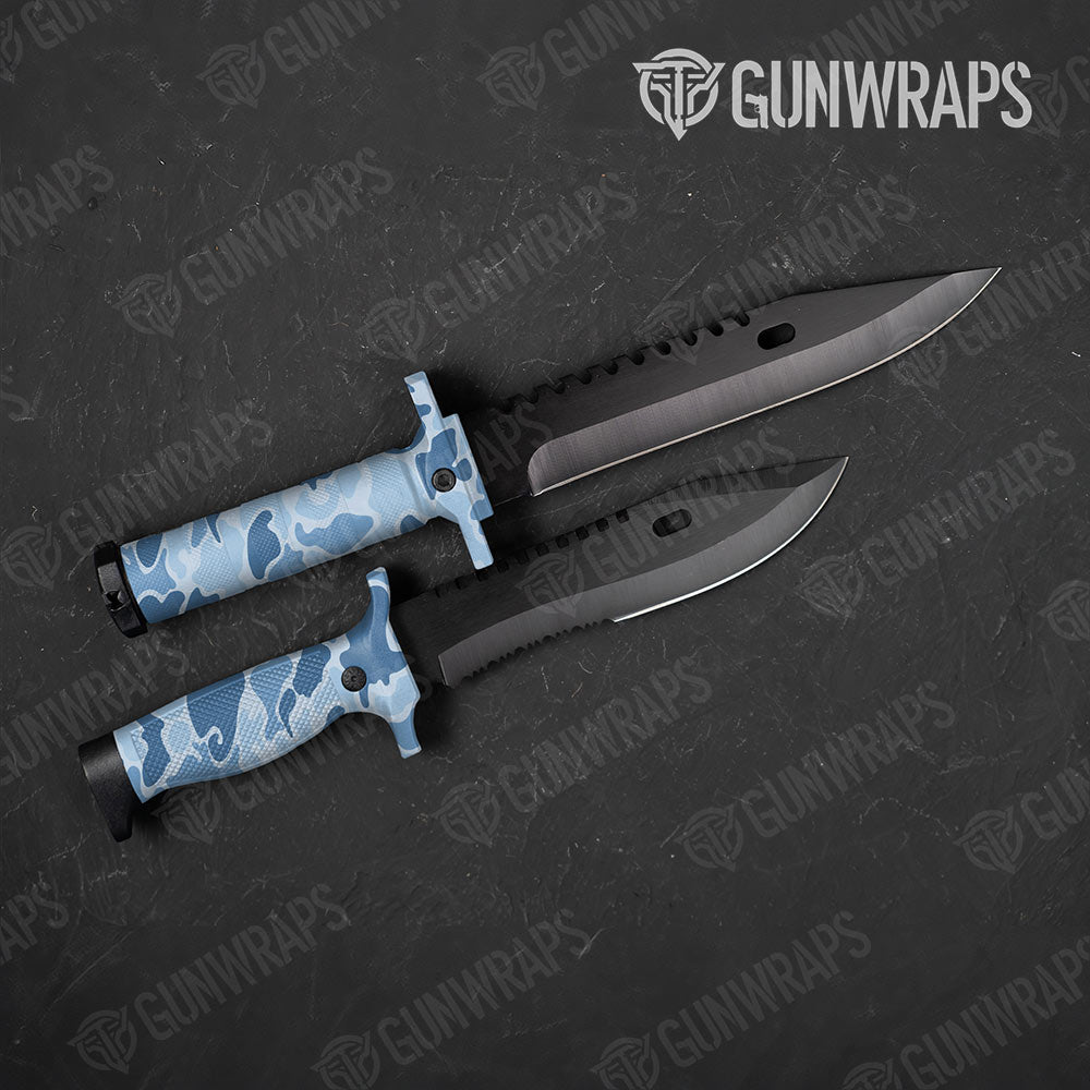 Old School Duck Cool Blue Gun Skin Vinyl Wrap