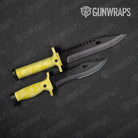 Old School Duck Elite Yellow Gun Skin Vinyl Wrap