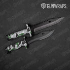 Old School Duck Green Tiger Gun Skin Vinyl Wrap