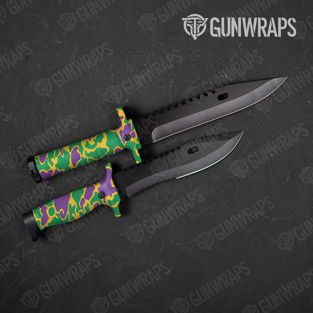 Old School Duck Mardi Gras Gun Skin Vinyl Wrap