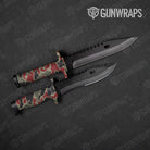 Old School Duck Militant Red Gun Skin Vinyl Wrap