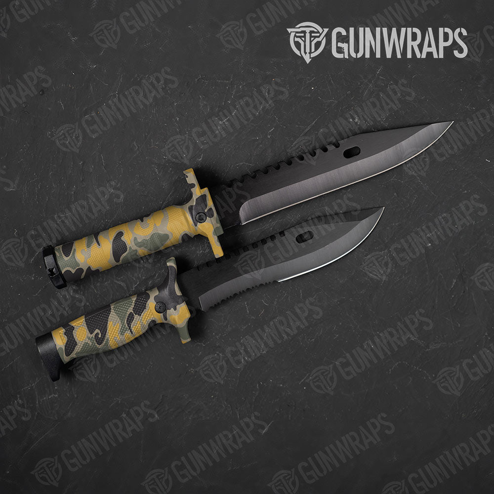 Old School Duck Militant Yellow Gun Skin Vinyl Wrap