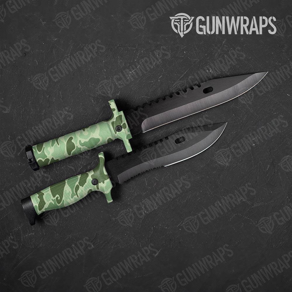 Old School Duck Pistachio Gun Skin Vinyl Wrap