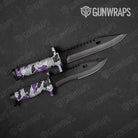 Old School Duck Purple Tiger Gun Skin Vinyl Wrap