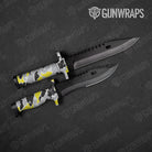 Old School Duck Yellow Tiger Gun Skin Vinyl Wrap