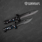 Knife Paintball Blue Tiger Gear Skin Vinyl Wrap