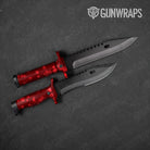 Knife Paintball Elite Red Gear Skin Vinyl Wrap