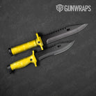 Knife Paintball Elite Yellow Gear Skin Vinyl Wrap