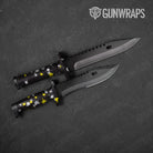 Knife Paintball Yellow Tiger Gear Skin Vinyl Wrap