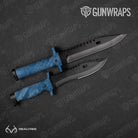 Knife Realtree Fishing Blue Camo Gear Skin Vinyl Wrap