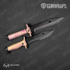 Knife Realtree WAV3 Strawberry Lemonade Camo Gun Skin Vinyl Wrap