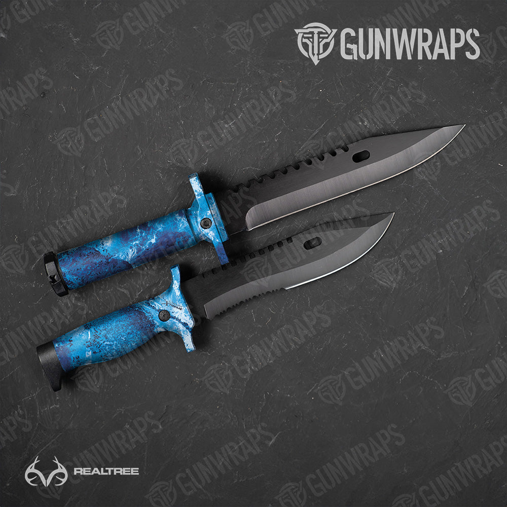 Knife Realtree XTREME Dark Blue Camo Gun Skin Vinyl Wrap