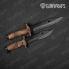 Woodgrain Dallas Gun Skin Vinyl Wrap