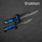 Knife Kryptek Blue Lightning Camo Gear Skin Vinyl Wrap