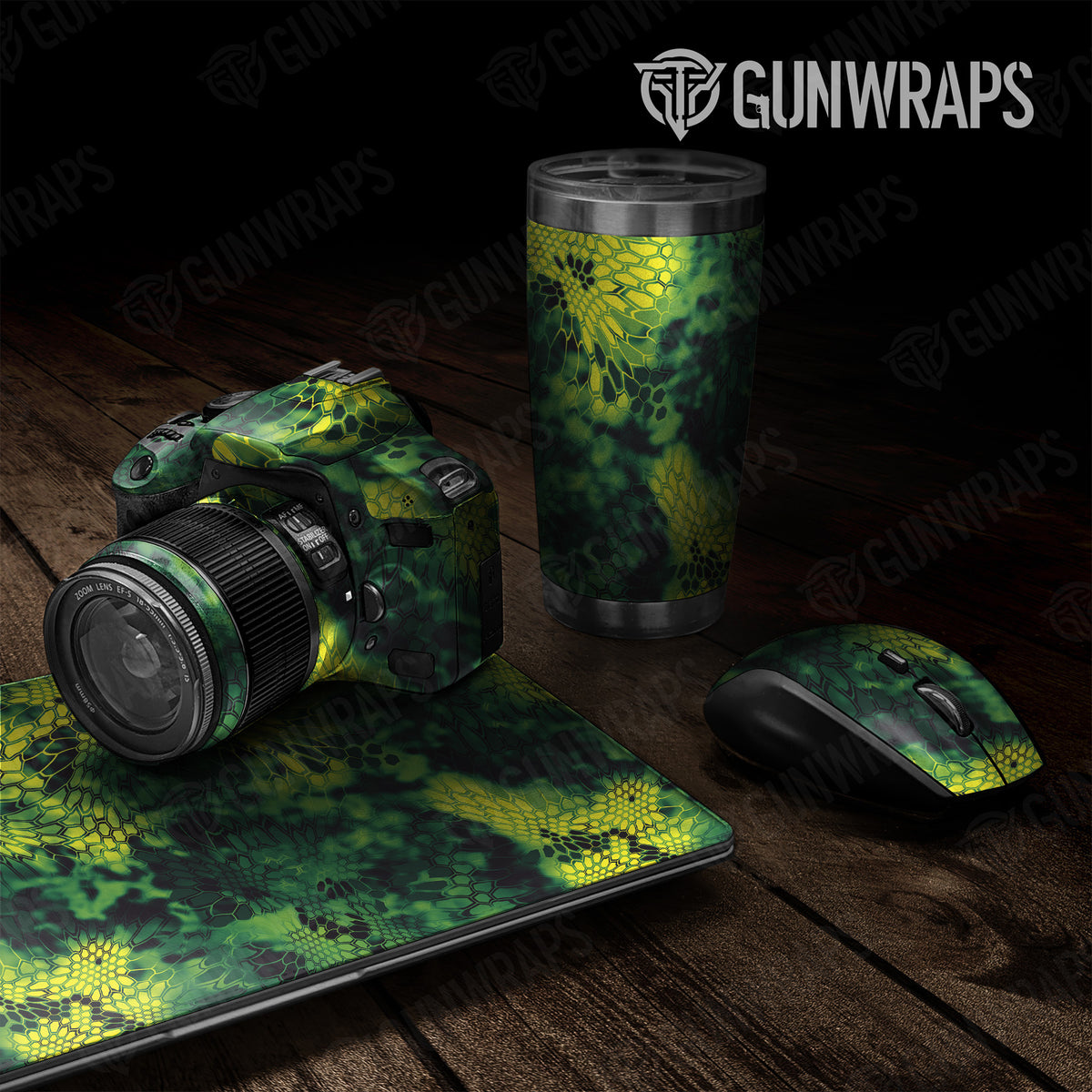 Kryptek Toxic Waste Camo for Universal Sheet – GunWraps.com