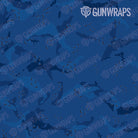 AR 15 Battle Storm Elite Blue Camo Gun Skin Pattern