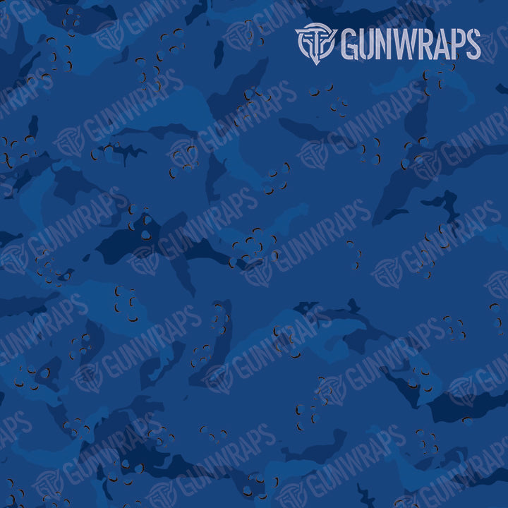 AR 15 Mag & Mag Well Battle Storm Elite Blue Camo Gun Skin Pattern