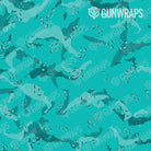 AR 15 Mag Battle Storm Elite Tiffany Blue Camo Gun Skin Pattern