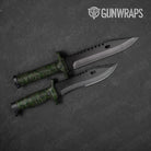 Classic Army Dark Green Camo Knife Gear Skin Vinyl Wrap
