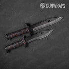 Classic Blue Copper Camo Knife Gear Skin Vinyl Wrap