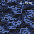 AR 15 Mag & Mag Well Classic Blue Midnight Camo Gun Skin Pattern