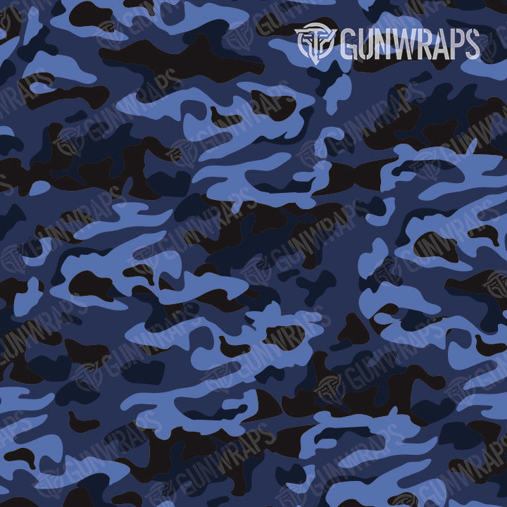 AR 15 Mag & Mag Well Classic Blue Midnight Camo Gun Skin Pattern