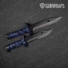 Classic Blue Midnight Camo Knife Gear Skin Vinyl Wrap