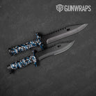 Classic Blue Tiger Camo Knife Gear Skin Vinyl Wrap