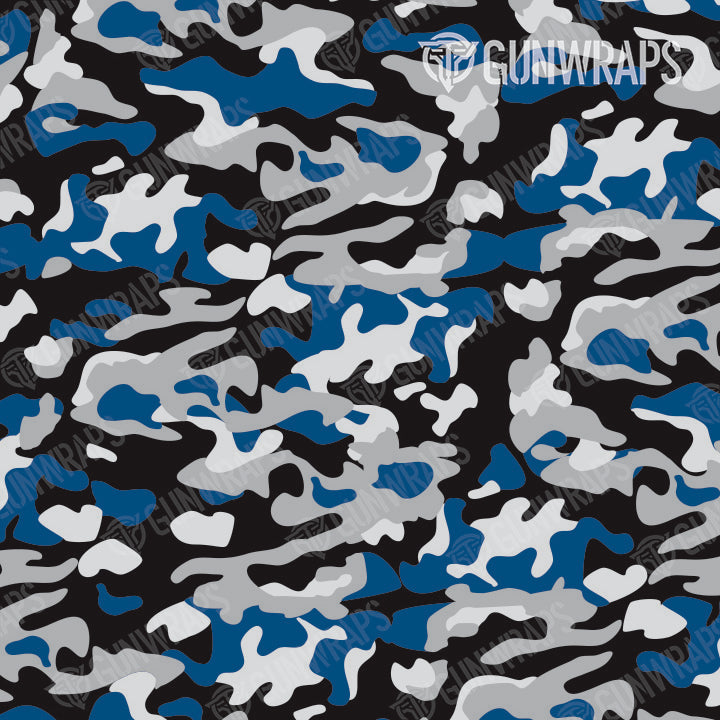 Rifle Classic Blue Tiger Camo Gun Skin Pattern