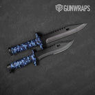 Classic Blue Urban Night Camo Knife Gear Skin Vinyl Wrap
