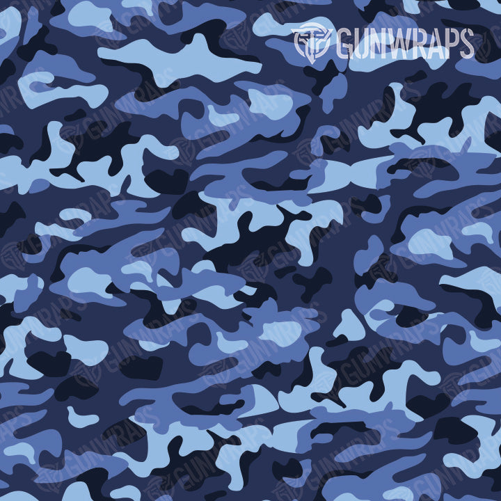 AR 15 Mag & Mag Well Classic Blue Urban Night Camo Gun Skin Pattern