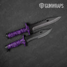 Classic Elite Purple Camo Knife Gear Skin Vinyl Wrap