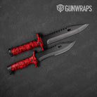 Classic Elite Red Camo Knife Gear Skin Vinyl Wrap