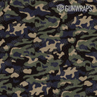 Knife Classic Militant Blue Camo Gear Skin Pattern