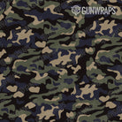 Universal Sheet Classic Militant Blue Camo Gun Skin Pattern