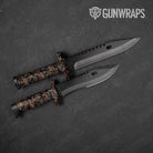 Classic Militant Copper Camo Knife Gear Skin Vinyl Wrap