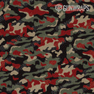 AK 47 Classic Militant Red Camo Gun Skin Pattern