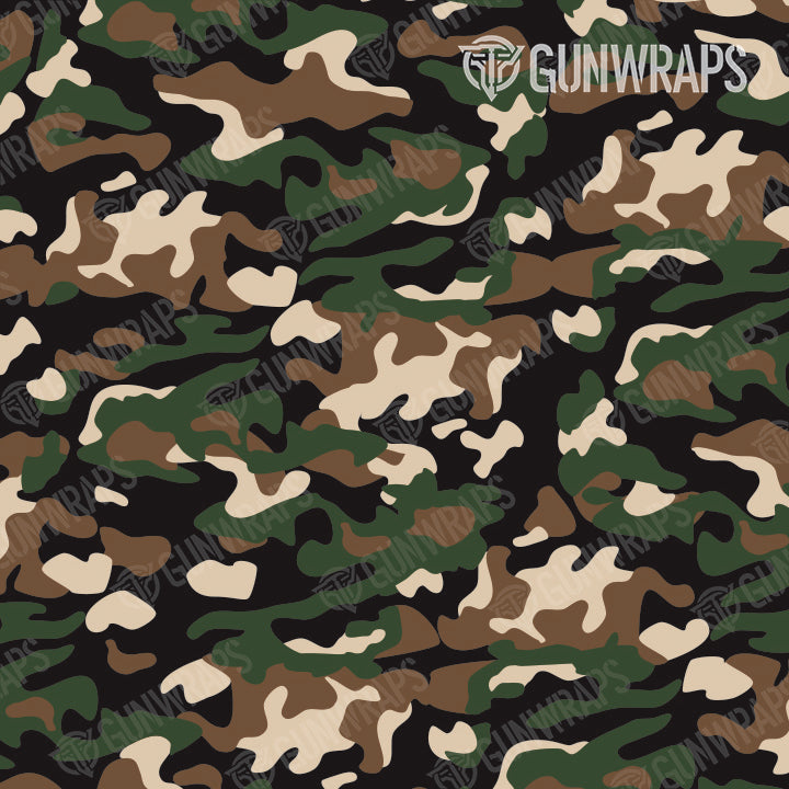 Universal Sheet Classic Woodland Camo Gun Skin Pattern